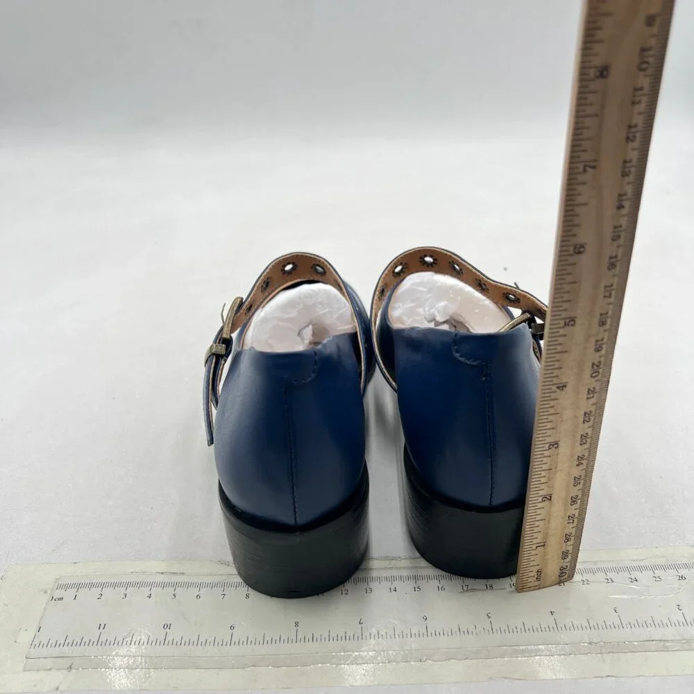 YDN Blue Heels with Strap Detail - Picture 5 of 8